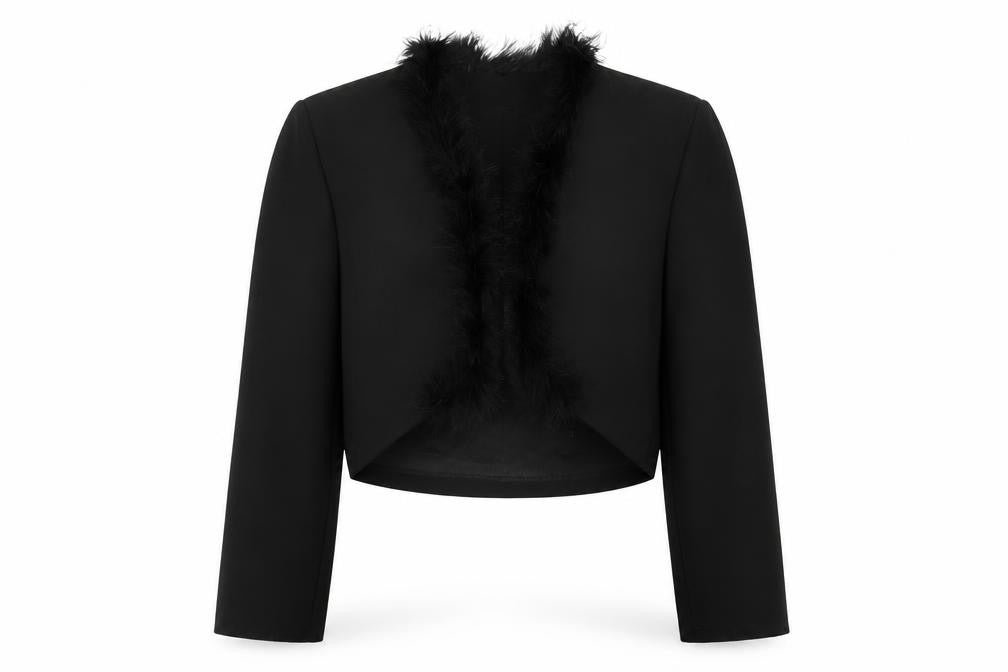 Opera by Richards Womens Black Jacket Size 14 - Open