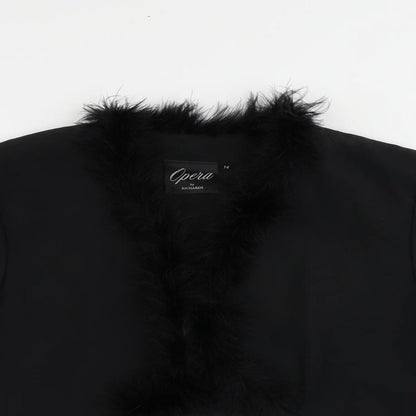 Opera by Richards Womens Black Jacket Size 14 - Open
