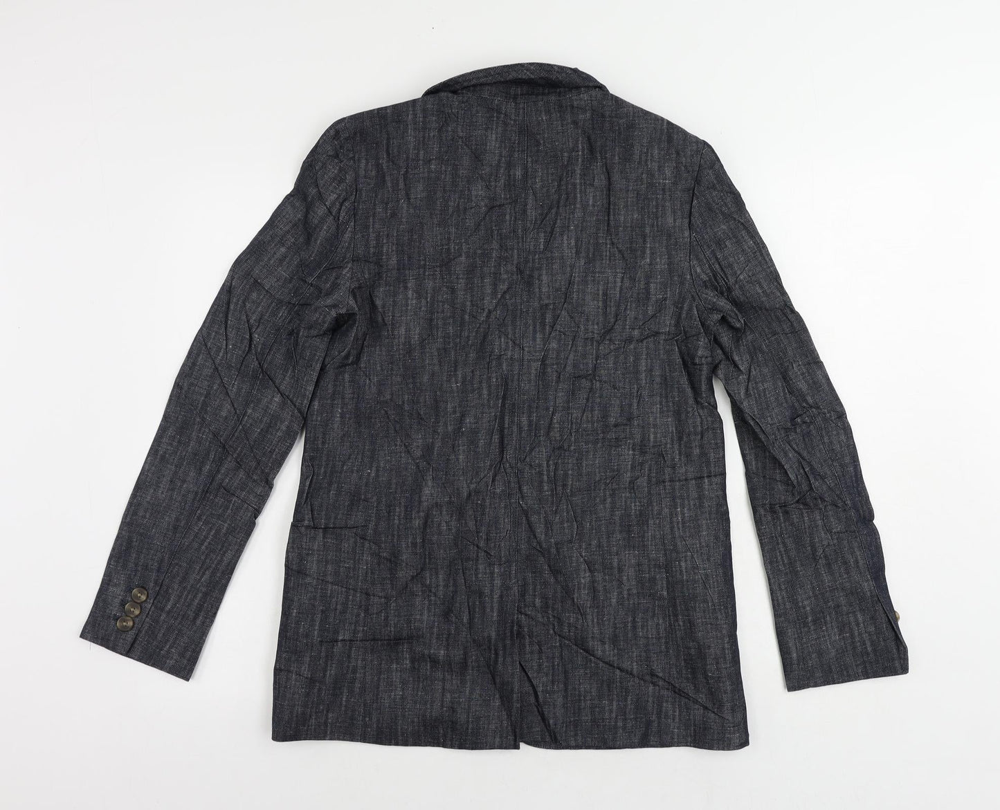 Marks and Spencer Womens Blue Jacket Blazer Size 8 Button