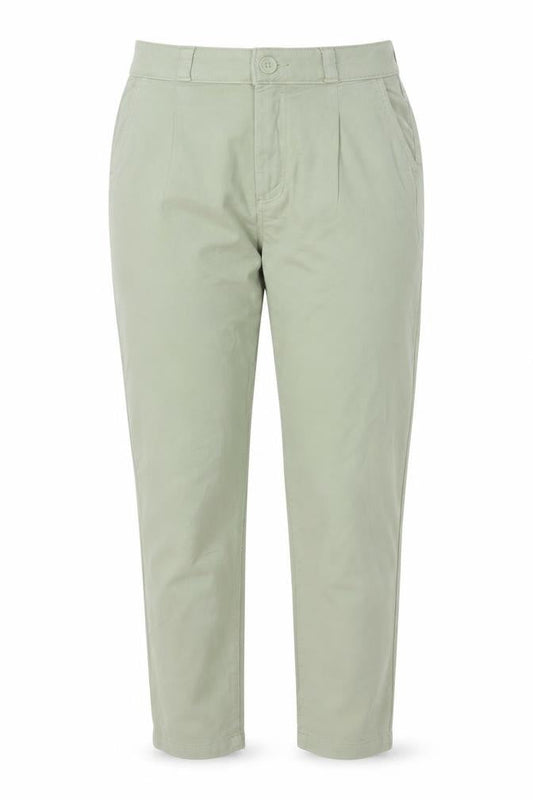 Denim & Co. Womens Green Cotton Tapered Jeans Size 8 L28 in Regular Button