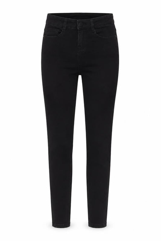 Golddigga Womens Black Cotton Skinny Jeans Size 6 L29 in Regular Button