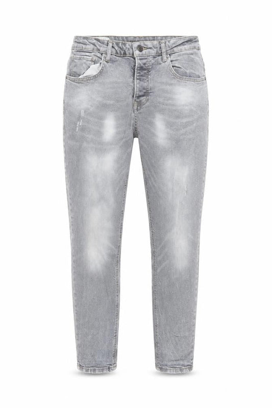 Denim & Co. Mens Grey Cotton Skinny Jeans Size 34 in L32 in Regular Button