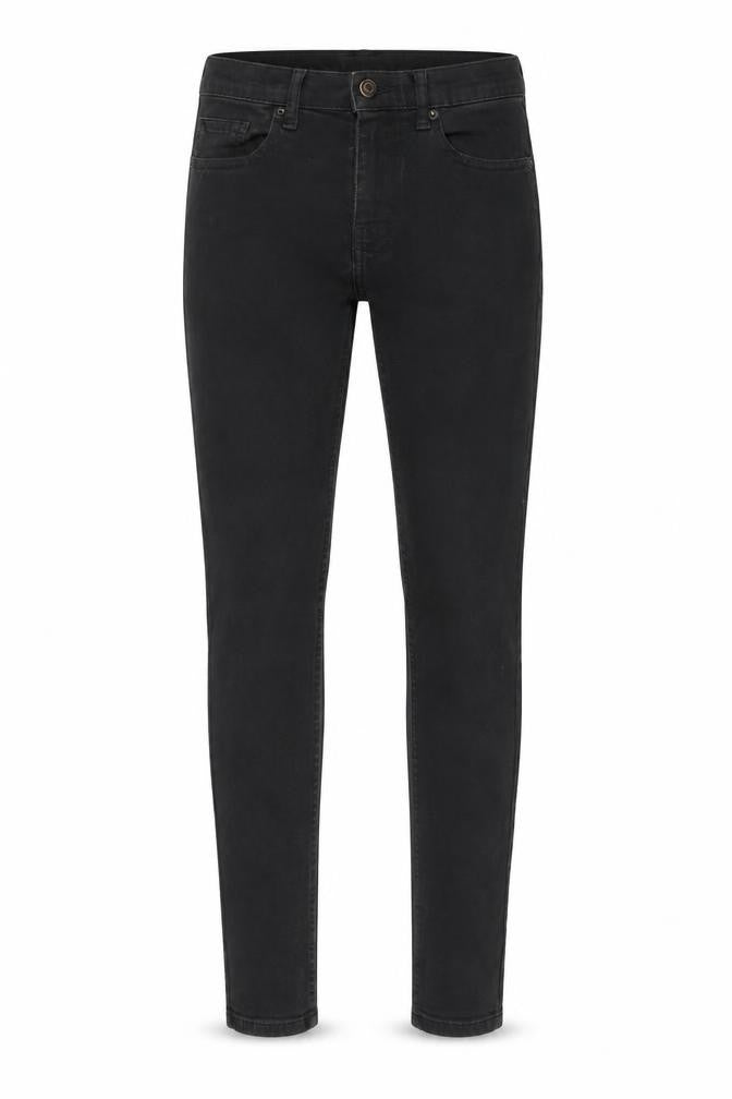 Topman Mens Black Cotton Skinny Jeans Size 28 in L29 in Regular Button