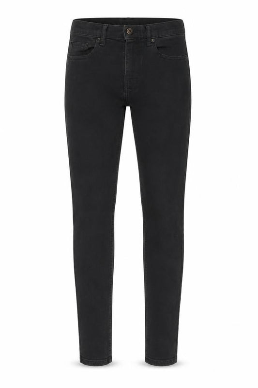 Topman Mens Black Cotton Skinny Jeans Size 28 in L29 in Regular Button
