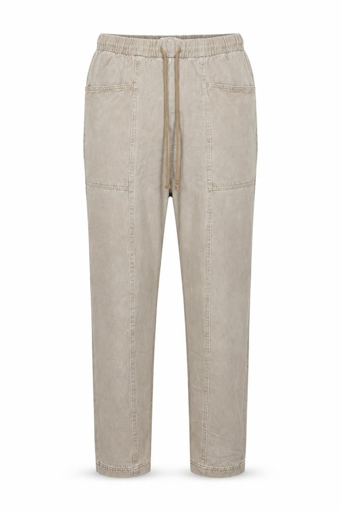 Per Una Womens Brown Cotton Tapered Jeans Size 12 L29 in Regular Drawstring