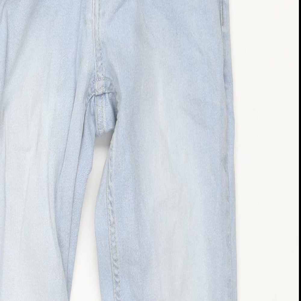 Nuon Mens Blue Cotton Skinny Jeans Size 30 in L27 in Regular Zip