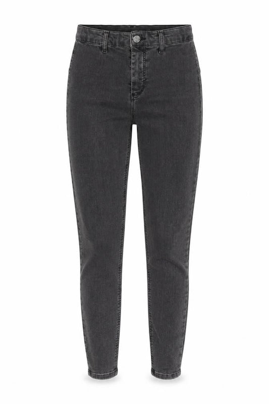 Topshop Womens Grey Cotton Skinny Jeans Size 26 in L26 in Regular Zip