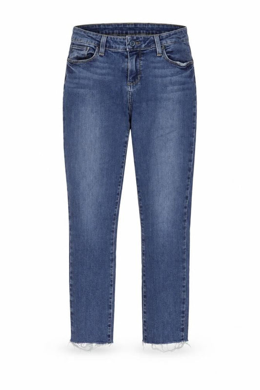 Paige Womens Blue Cotton Cropped Jeans Size 29 in L24 in Regular Zip
