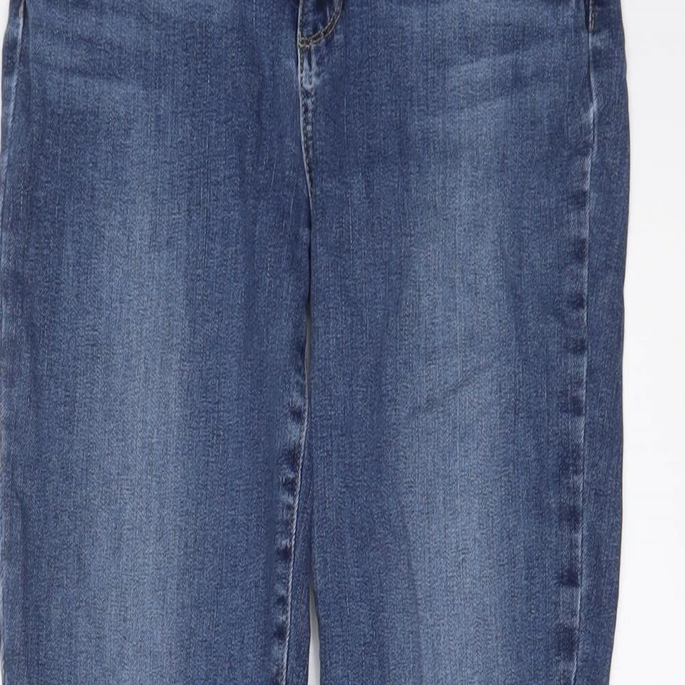 Paige Womens Blue Cotton Cropped Jeans Size 29 in L24 in Regular Zip