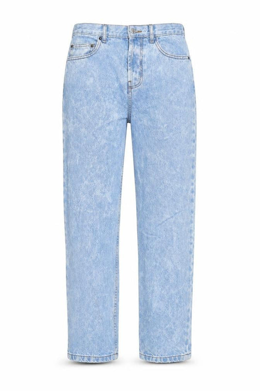 ASOS Womens Blue Cotton Straight Jeans Size 28 in L30 in Regular Button