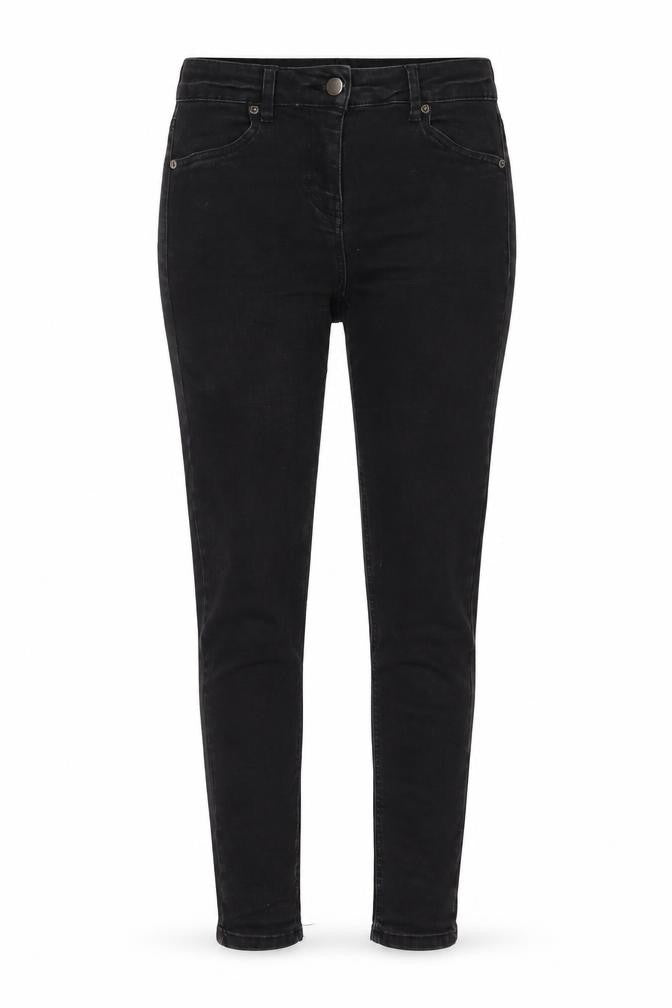 Oasis Womens Black Cotton Skinny Jeans Size 12 L29 in Regular Zip