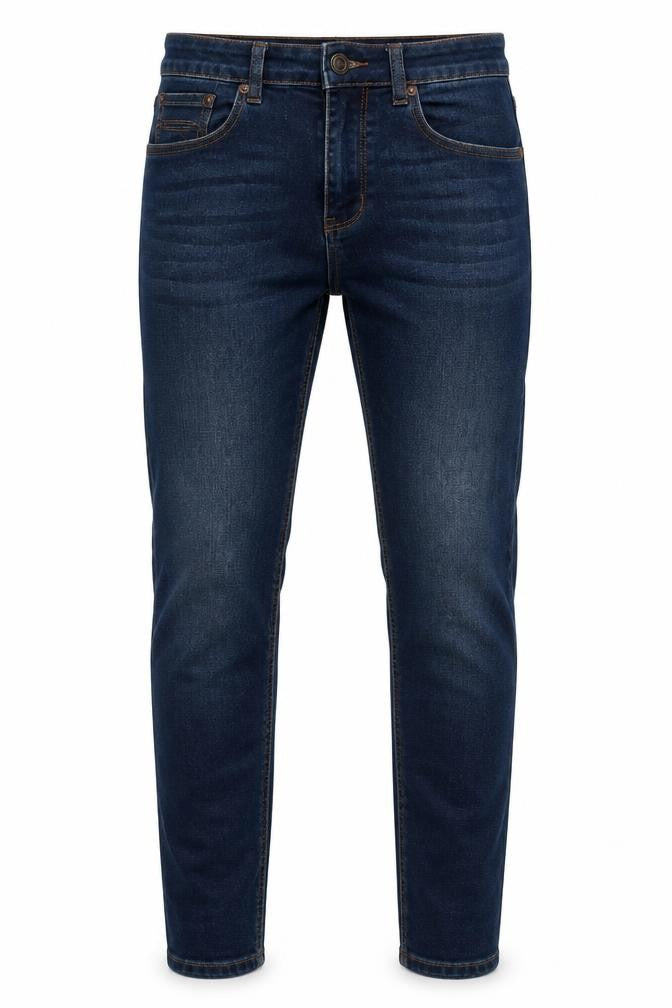 Boohoo Mens Blue Cotton Skinny Jeans Size 30 in L30 in Regular Zip