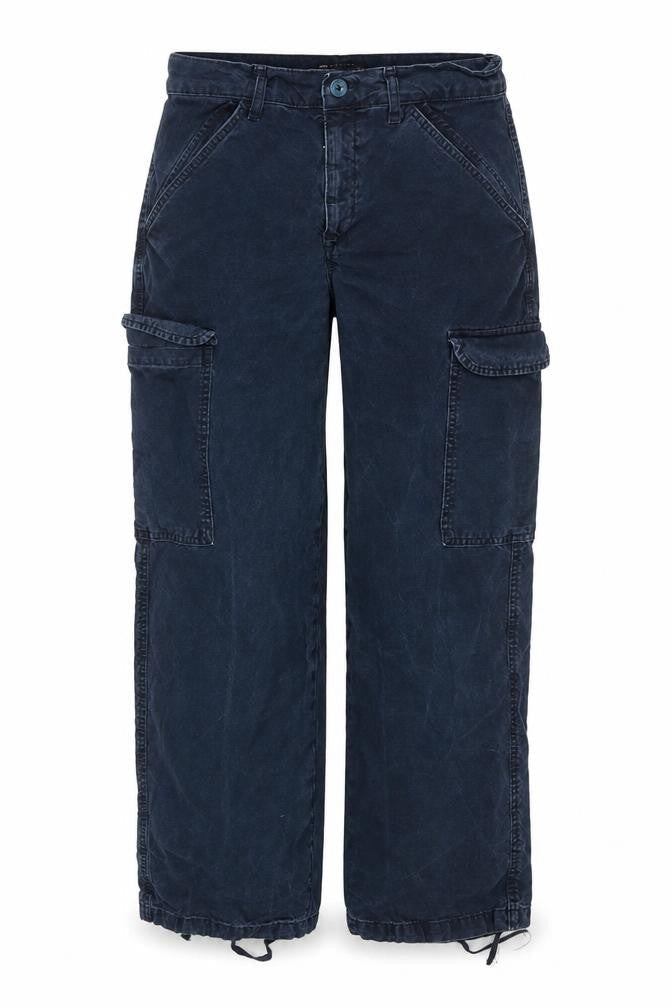 ASOS Womens Blue Cotton Straight Jeans Size 10 L30 in Regular Zip - Cargo Style