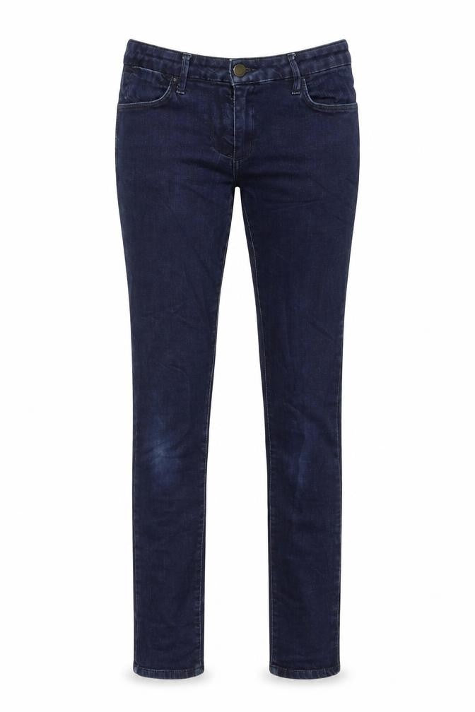 Marks & Spencer Womens Blue Cotton Skinny Jeans Size 10 L30 in Regular Zip