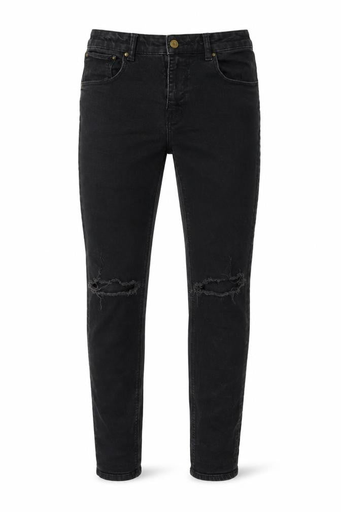 ASOS Mens Black Cotton Skinny Jeans Size 31 in L29 in Regular Zip