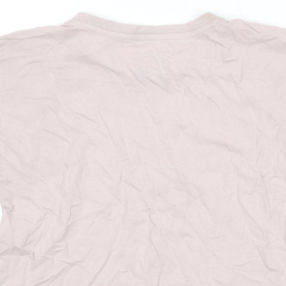Urbn-Dept Boys Pink Cotton Basic T-Shirt Size 10 Years Round Neck Pullover
