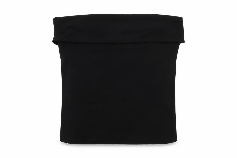 Zara Womens Black Polyester Basic Blouse Size 2XL Off the Shoulder - Strapless