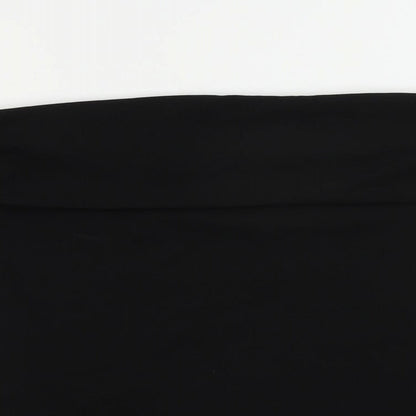 Zara Womens Black Polyester Basic Blouse Size 2XL Off the Shoulder - Strapless