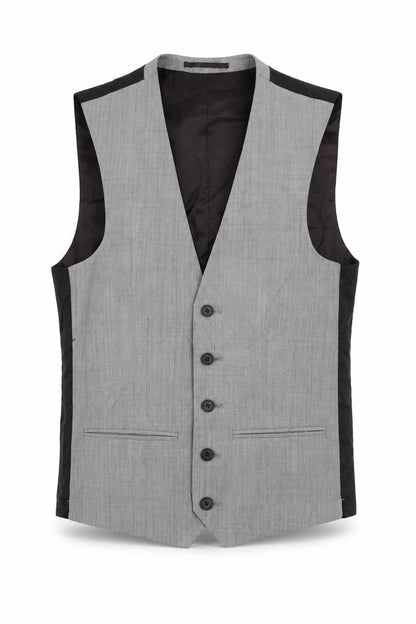 Next Mens Grey Wool Jacket Suit Waistcoat Size 34 Regular