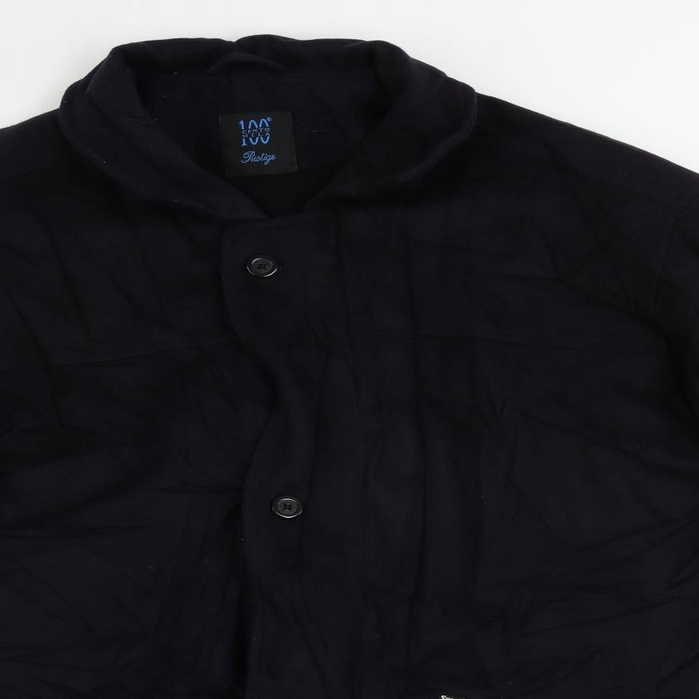 Cento Mila Mens Blue Jacket Size 48 Zip