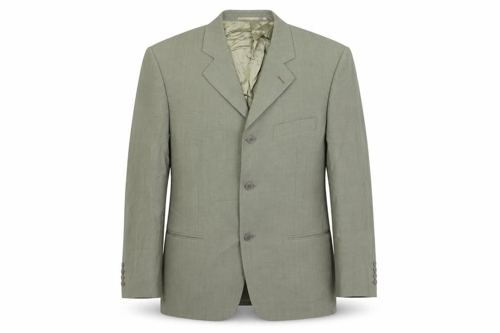 Hugo James Mens Grey Polyester Jacket Suit Jacket Size 40 Regular