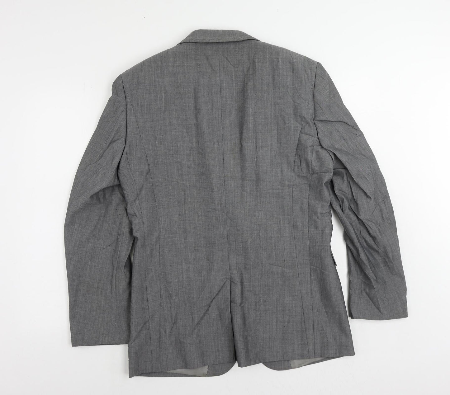 NEXT Mens Grey Wool Jacket Suit Jacket Size 38 Regular