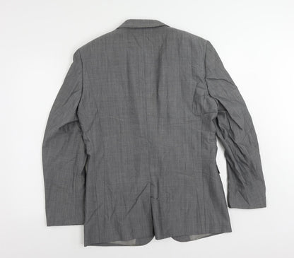 Next Mens Grey Wool Jacket Suit Jacket Size 38 Regular