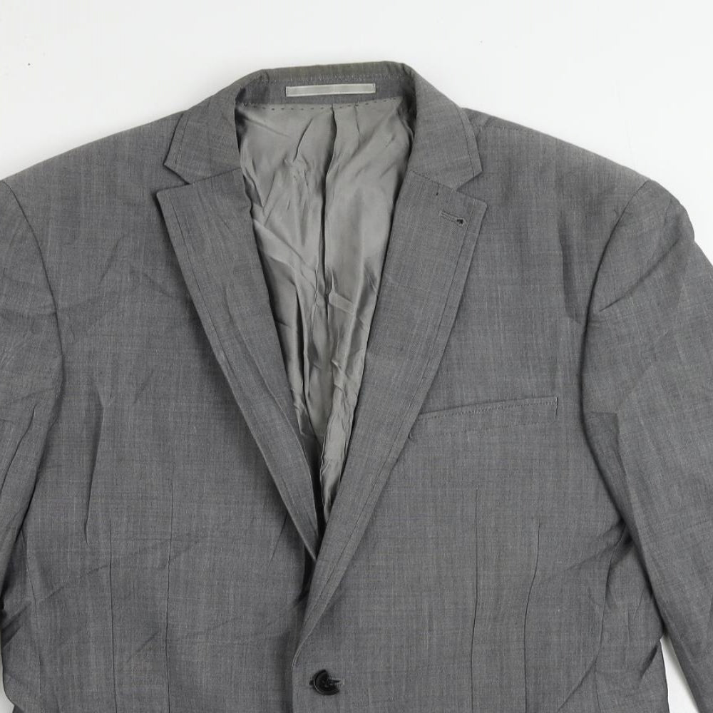 NEXT Mens Grey Wool Jacket Suit Jacket Size 38 Regular