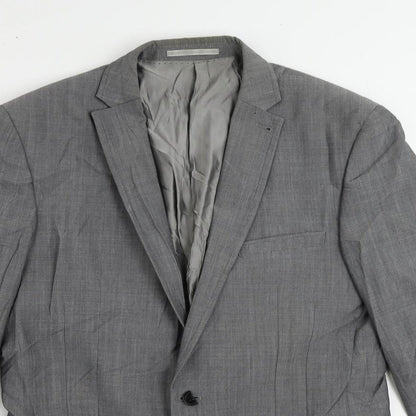 Next Mens Grey Wool Jacket Suit Jacket Size 38 Regular