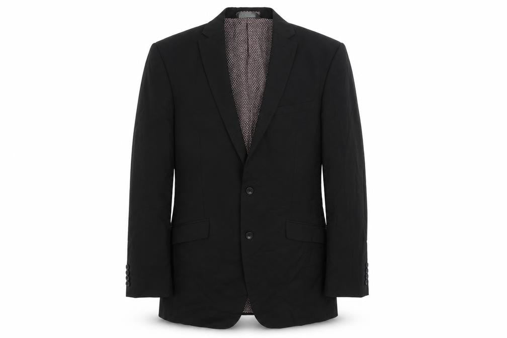Marks & Spencer Mens Black Polyester Jacket Suit Jacket Size 40 Regular
