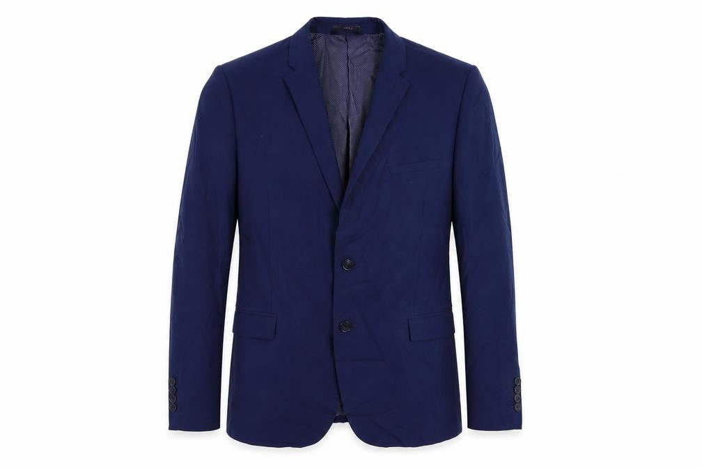 Marks & Spencer Mens Blue Wool Jacket Suit Jacket Size 44 Regular