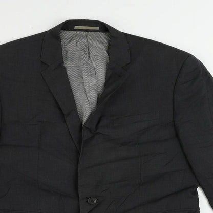 Next Mens Grey Wool Jacket Suit Jacket Size 38 Regular