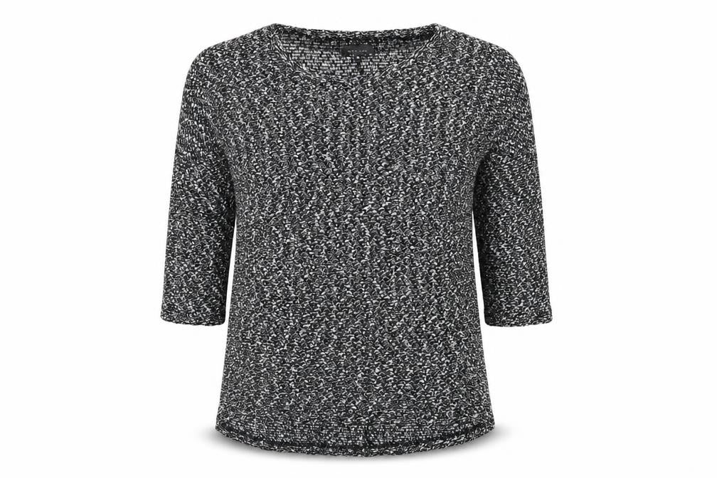 New Look Womens Black Round Neck Polyester Pullover Jumper Size 10