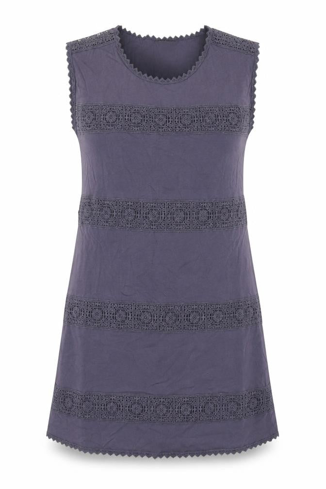 River Island Womens Blue Cotton A-Line Size 10 Round Neck Pullover
