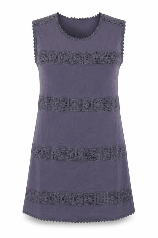 River Island Womens Blue Cotton A-Line Size 10 Round Neck Pullover