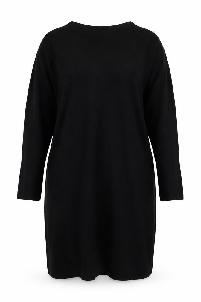Bay Womens Black V-Neck Viscose Pullover Jumper Size 16