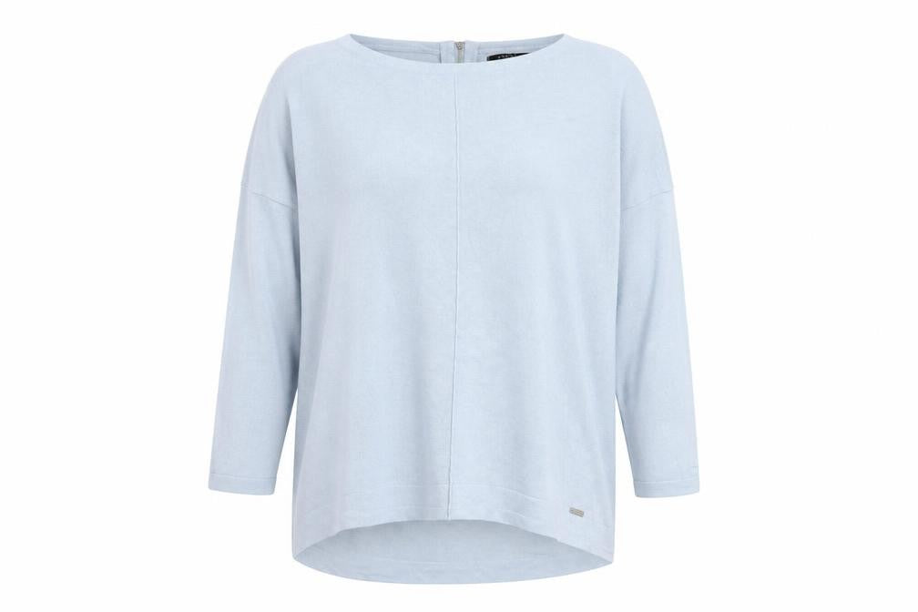 Mohito Womens Blue Boat Neck Viscose Pullover Jumper Size M
