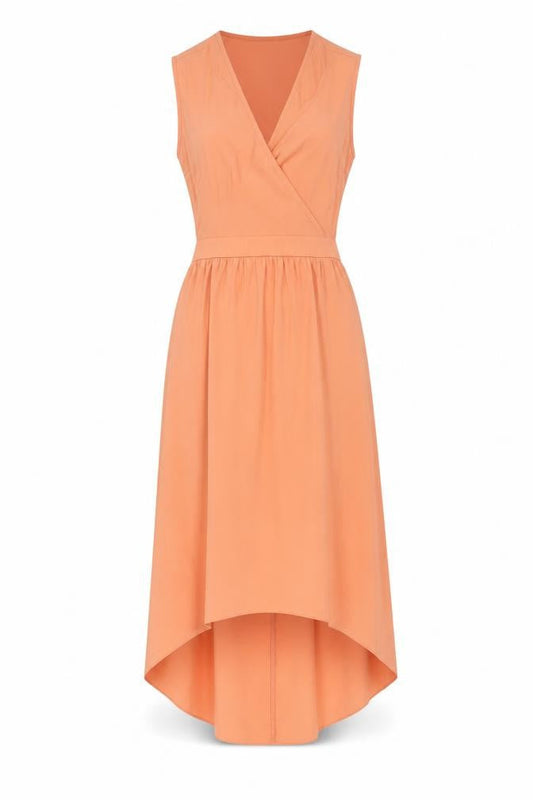 River Island Womens Pink Polyester Shift Size 10 V-Neck Button - Open Back Detail