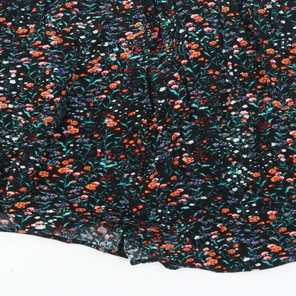 Weekday Womens Multicoloured Floral Viscose Basic Blouse Size XS Boat Neck