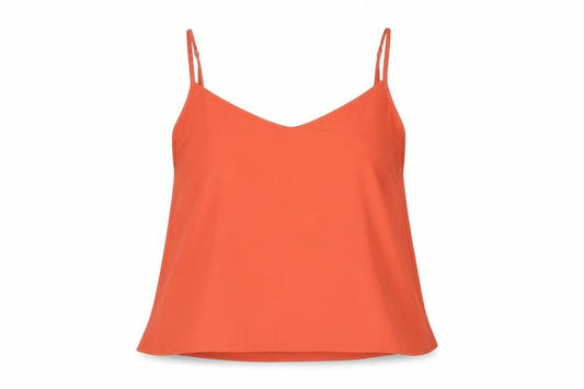 Marks and Spencer Womens Orange Polyester Camisole Blouse Size 10 V-Neck