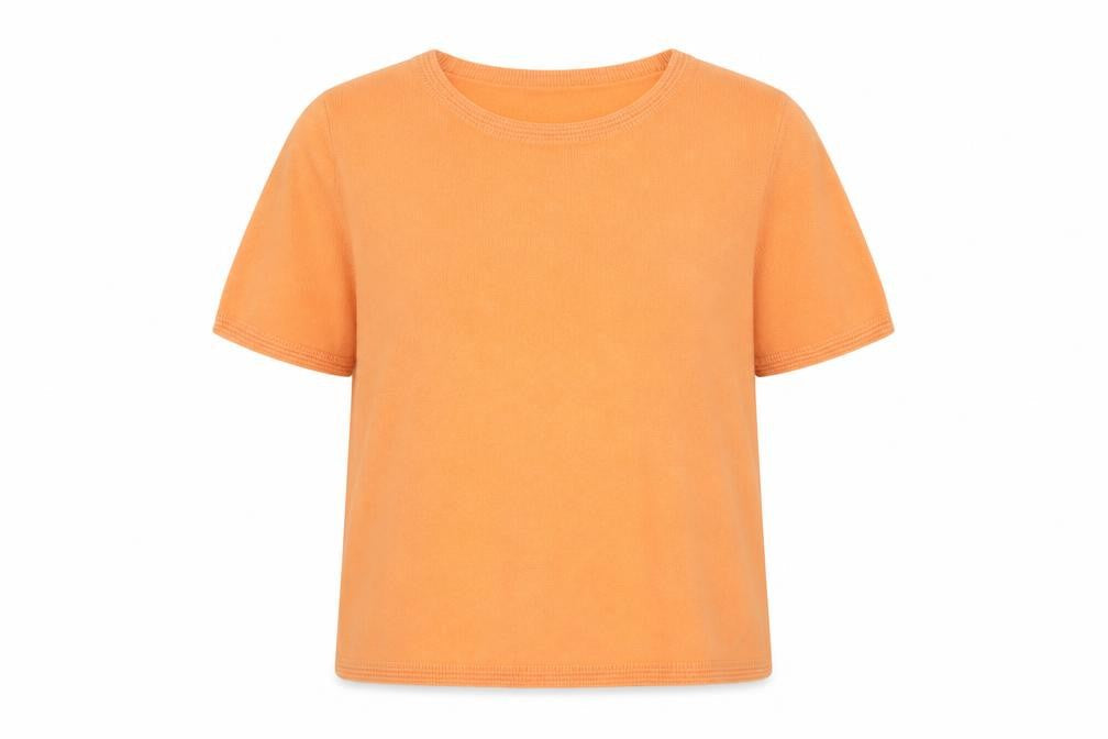 Classics Womens Orange Crew Neck Acrylic Pullover Jumper Size 16