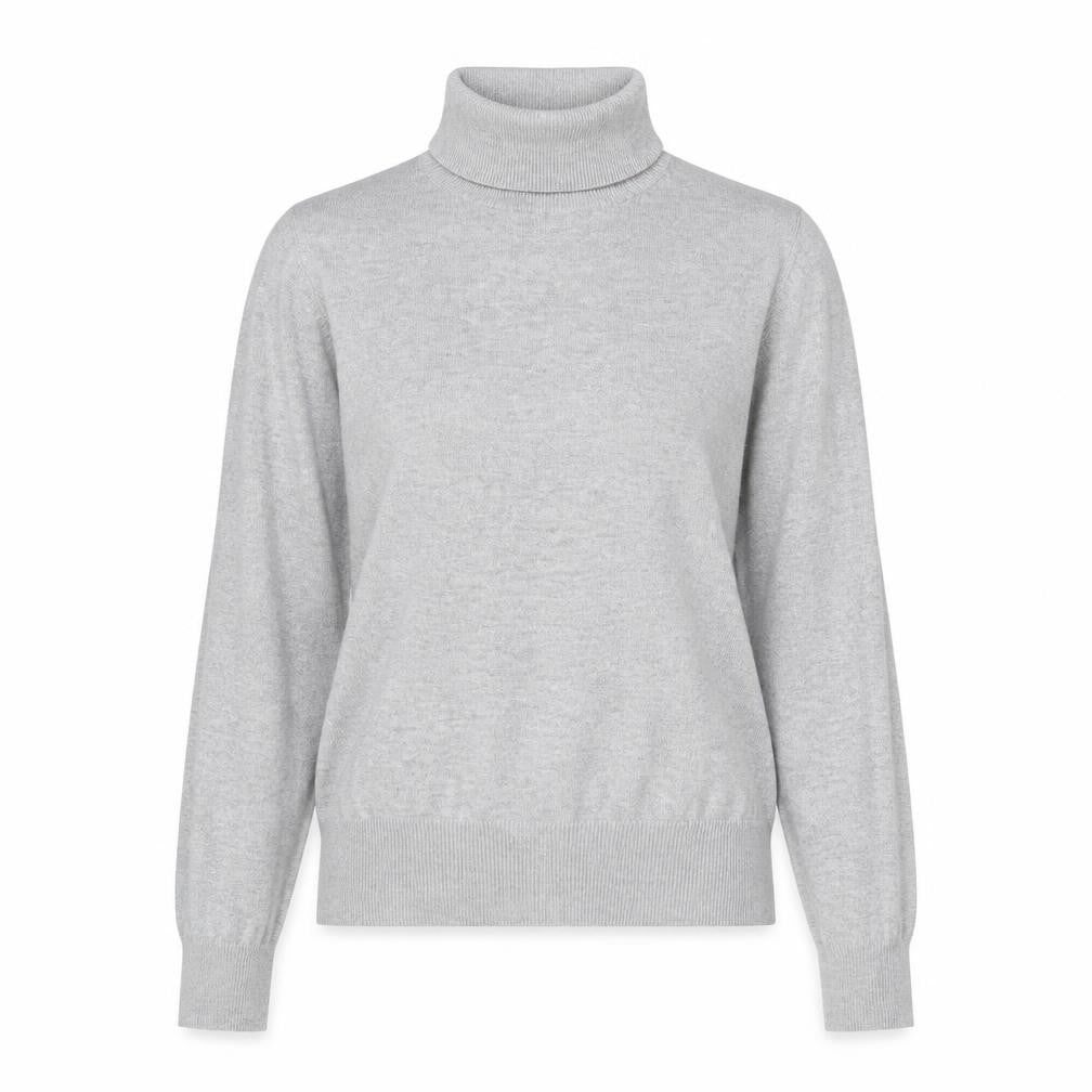 H&M Womens Grey Roll Neck Viscose Pullover Jumper Size XS