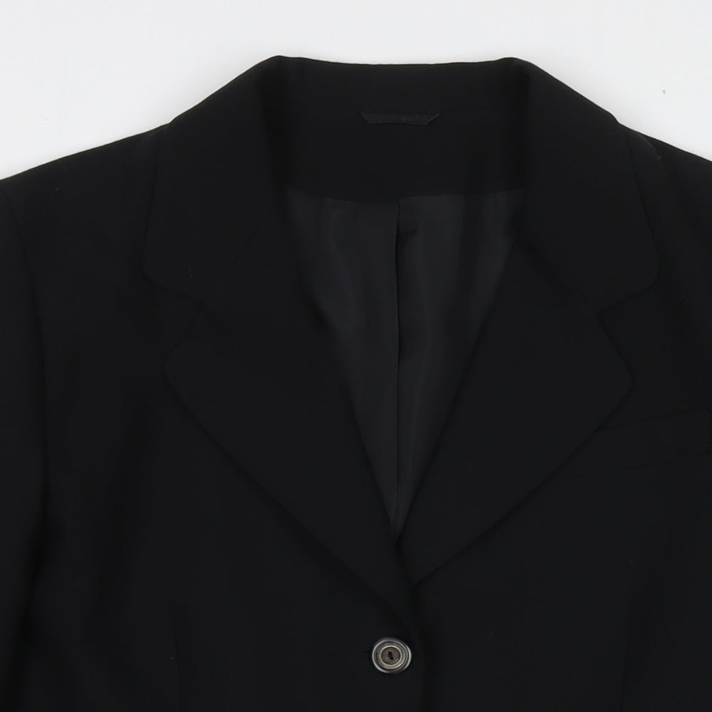 Bonmarché Womens Black Jacket Blazer Size 6 Button