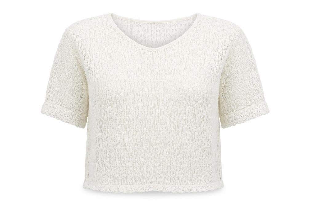 NEXT Womens White Polyester Basic Blouse Size 6 Round Neck