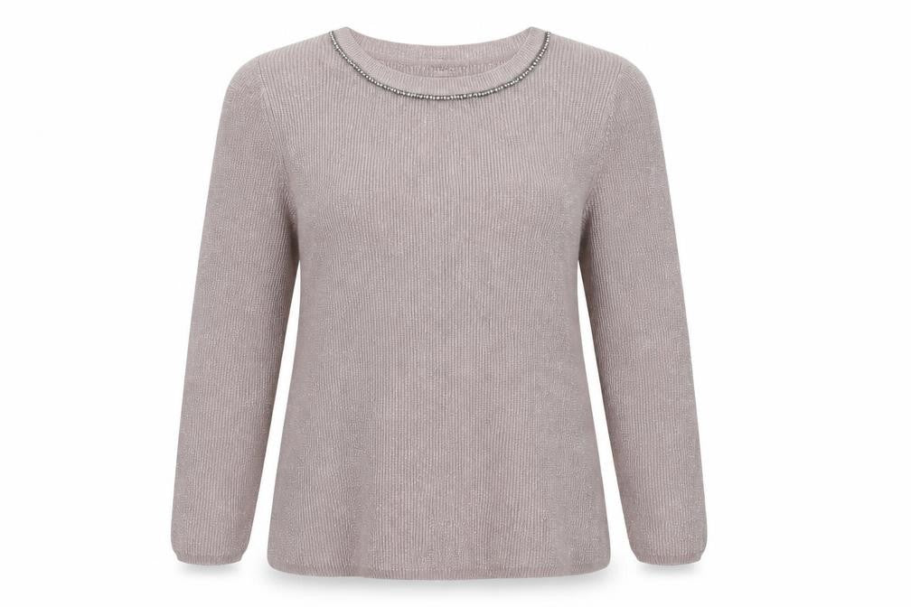 NEXT Womens Pink Scoop Neck Cotton Pullover Jumper Size 12
