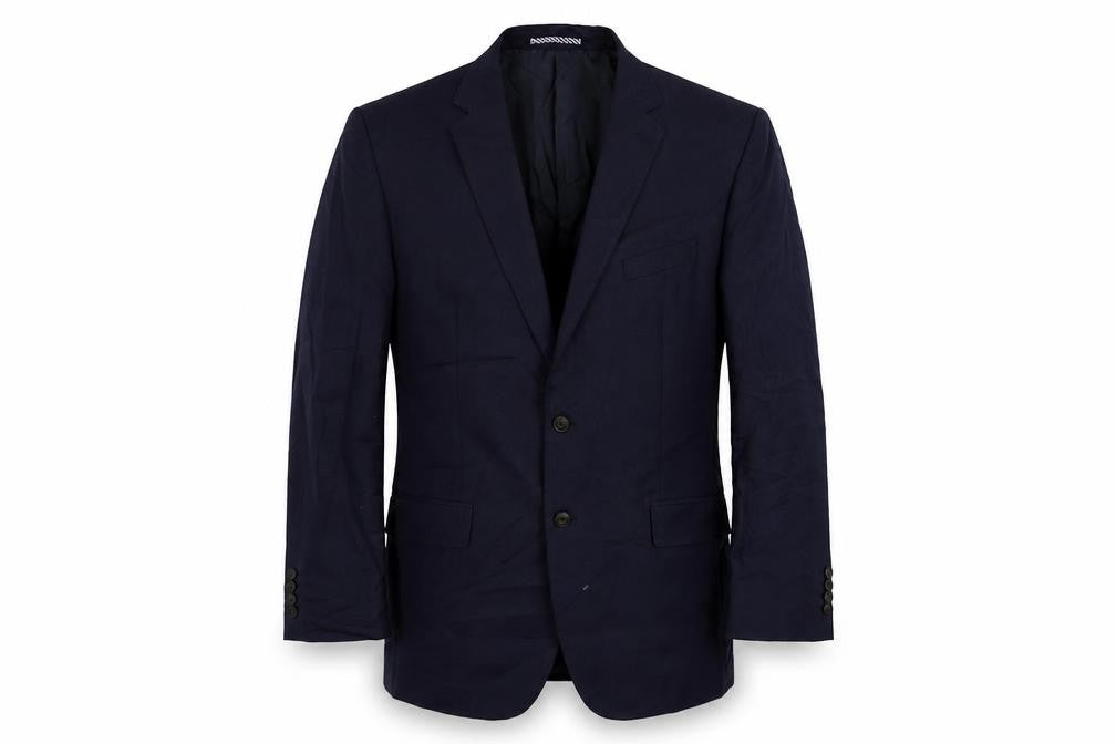 Marks & Spencer Mens Blue Polyester Jacket Suit Jacket Size 42 Regular