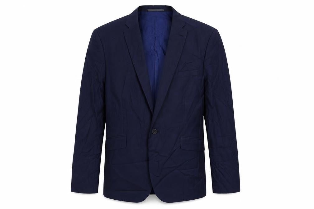 Marks & Spencer Mens Blue Polyester Jacket Suit Jacket Size 42 Regular
