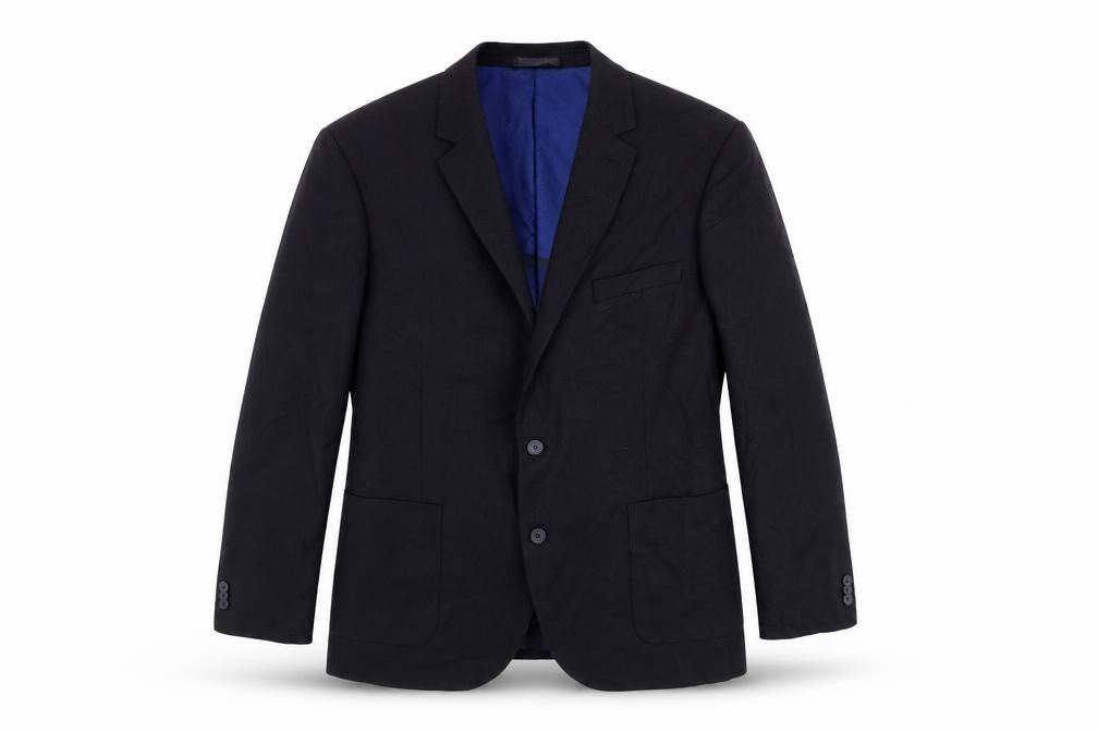Marks & Spencer Mens Blue Polyester Jacket Suit Jacket Size 46 Regular