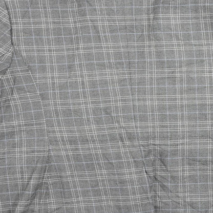 Marks & Spencer Womens Grey Plaid Jacket Blazer Size 20 Button