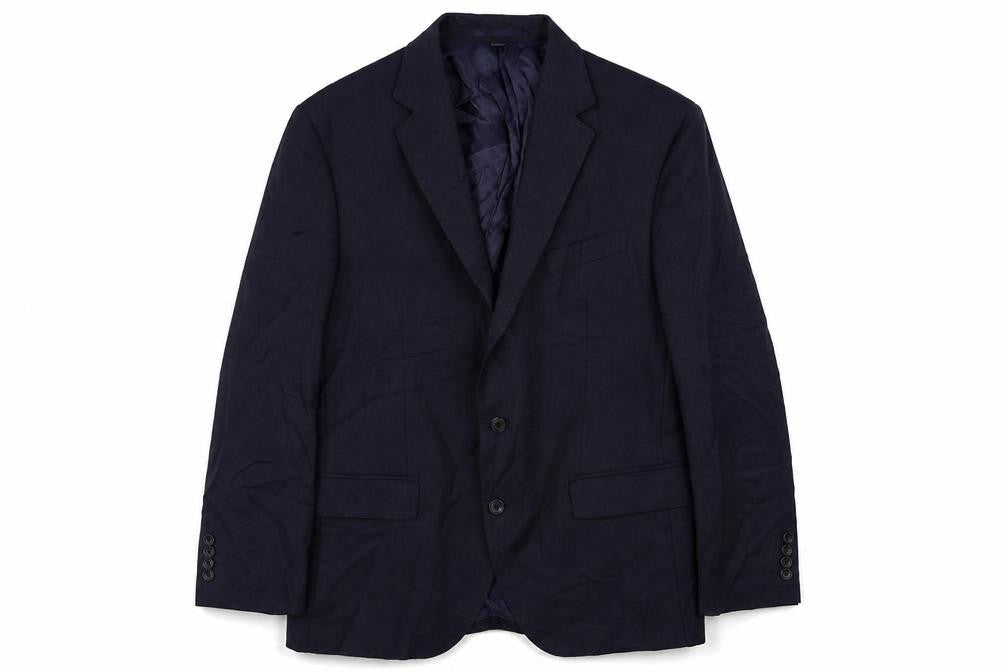 Marks & Spencer Mens Blue Wool Jacket Suit Jacket Size 42 Regular